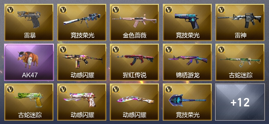 37V武器 1V角色 8皮肤 可排位 专家