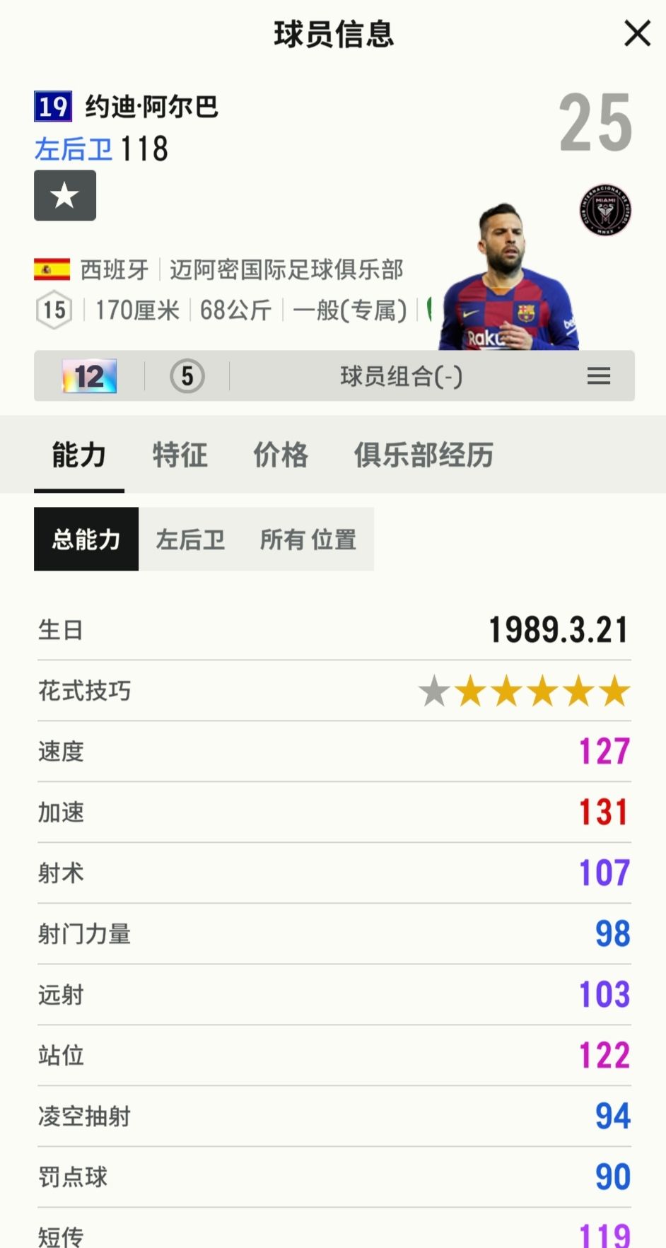 19u约迪阿尔巴12卡